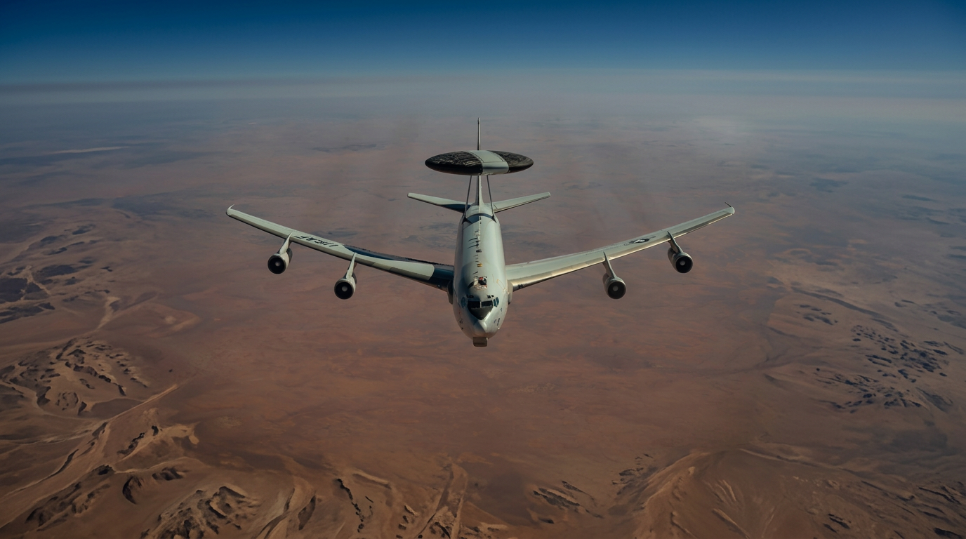 USAF E-3 Sentry AWACS aircraft — Astroquartz® silica fabrics in aerospace radomes and military platforms