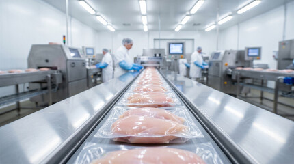 Automated chicken processing line